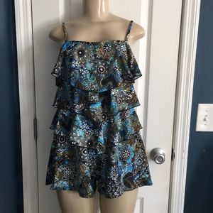 Fit 4u one piece swim romper size 10